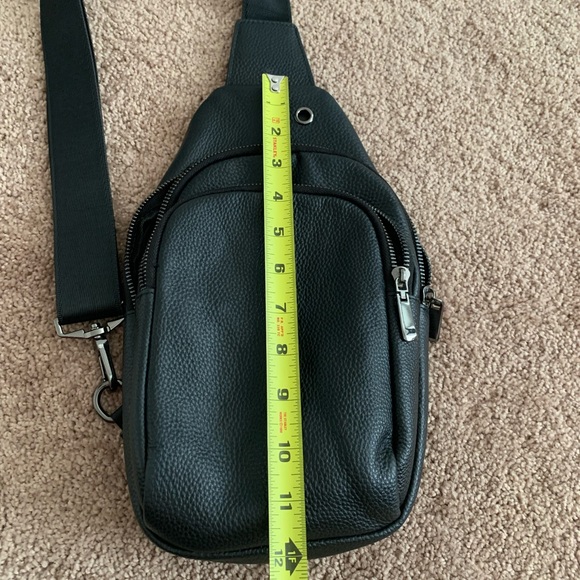 Black Over-The-Shoulder Sling Bag - Picture 8 of 8